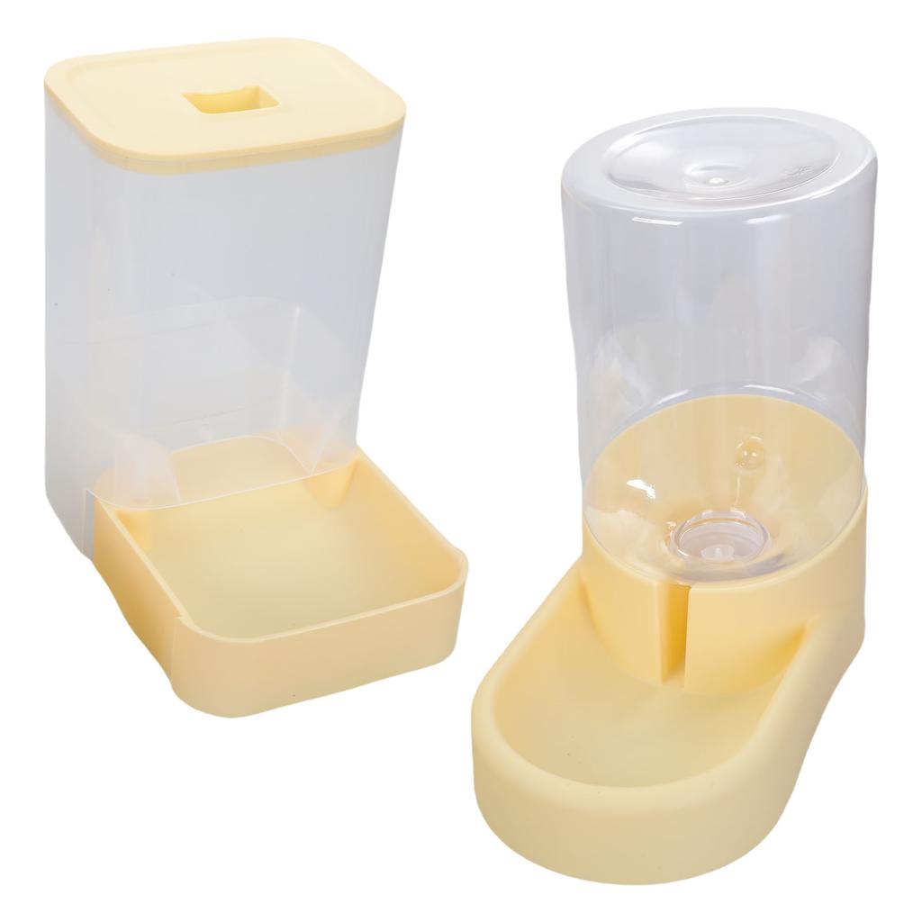 Automatické krmítko a miska na vodu pro kočky a malé psy s průhlednou nádobou na uskladnění krmiva Domácí dekorace