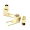 Y Type Speaker Cable Connector Spade Plug Connector Plug Banana to Spade Adapte U Spade Connector