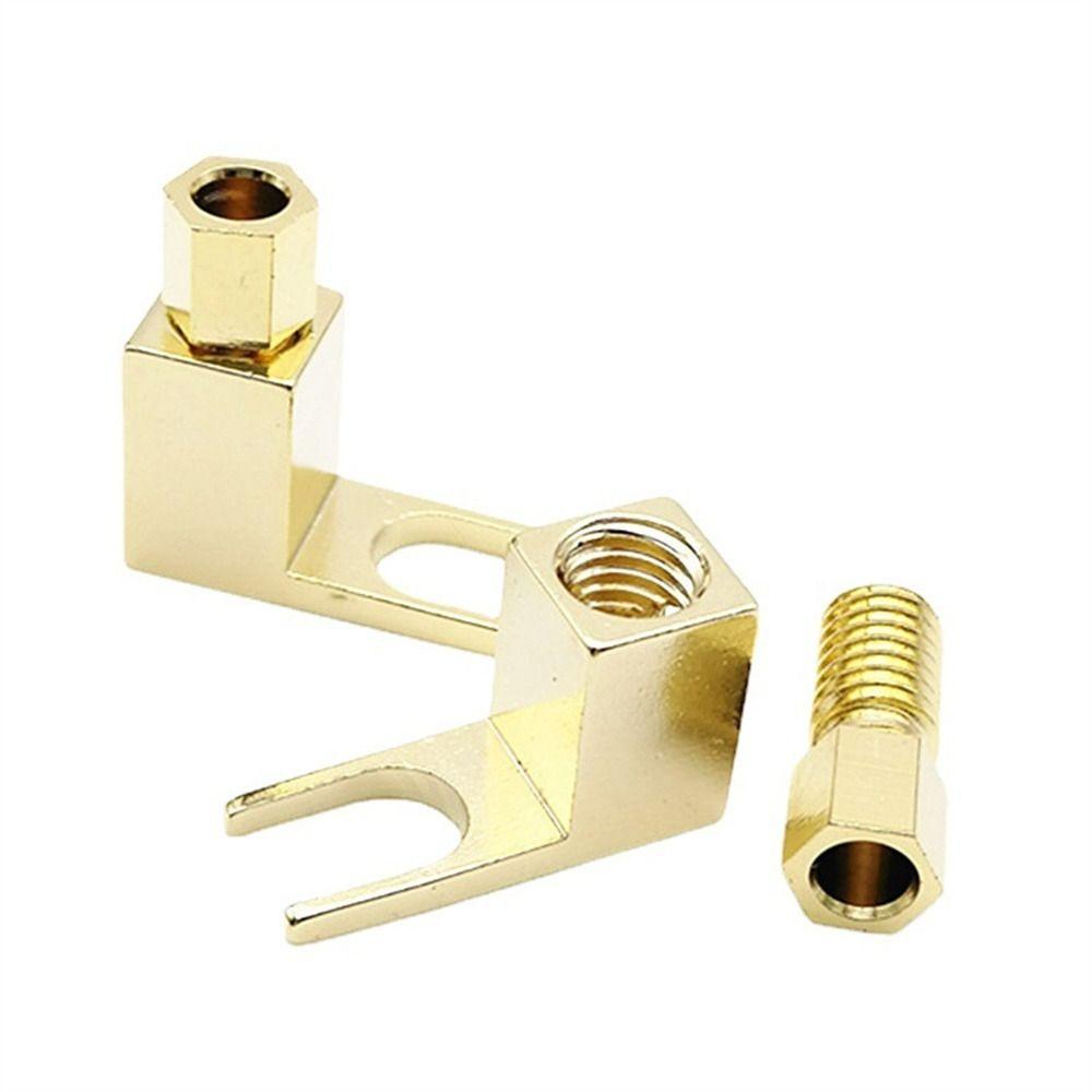 Y Type Speaker Cable Connector Spade Plug Connector Plug Banana to Spade Adapte U Spade Connector