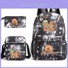 Capybara Animal Print Backpack Set With Oxford Fabric Durable Shockproof For Middle School Students