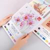 Watercolor Coloring Notebook, Drawing Paper, Coloring Drawing Notebook, DIY Decompression Drawing Notebook