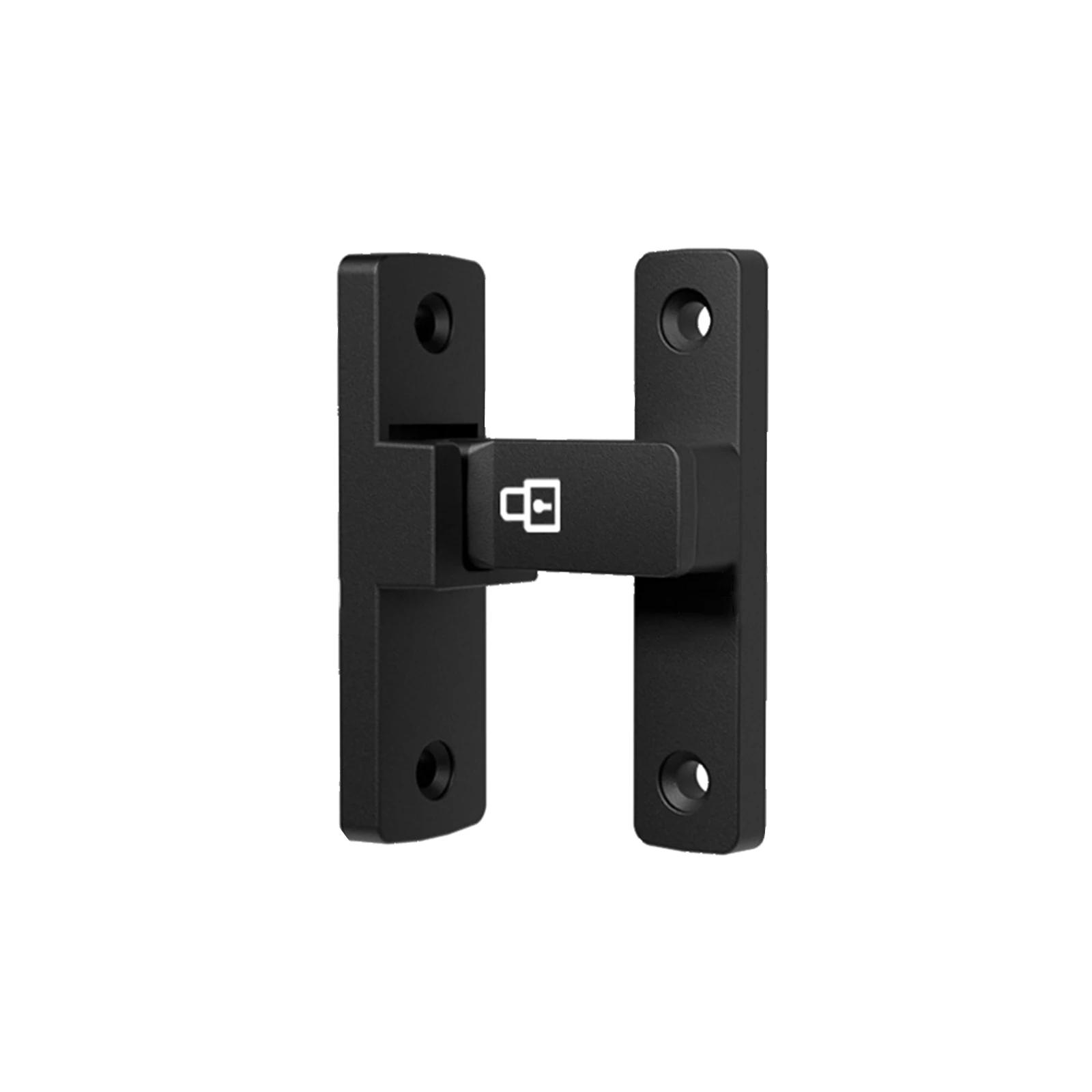 

Enhanced Security Door Latch Zinc Alloy Sliding Lock for Bathroom Balcony Room Doors Easy Screw on Installation чёрный