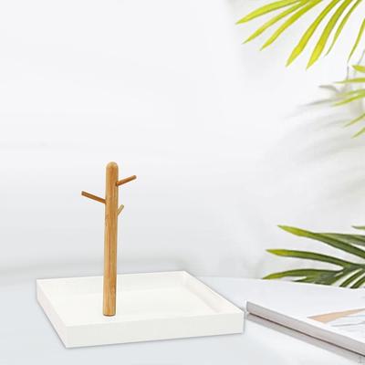 3-úrovňový závesný organizér do predsiene Stojan na kľúče Podnos na šperky Háčiky na ukladanie náramkov