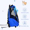 2-in-1 Pet Carrier Backpack for Dogs and Cats with Side Pockets, Telescopic Handle and Wheels, 42x25x55cm, Blue