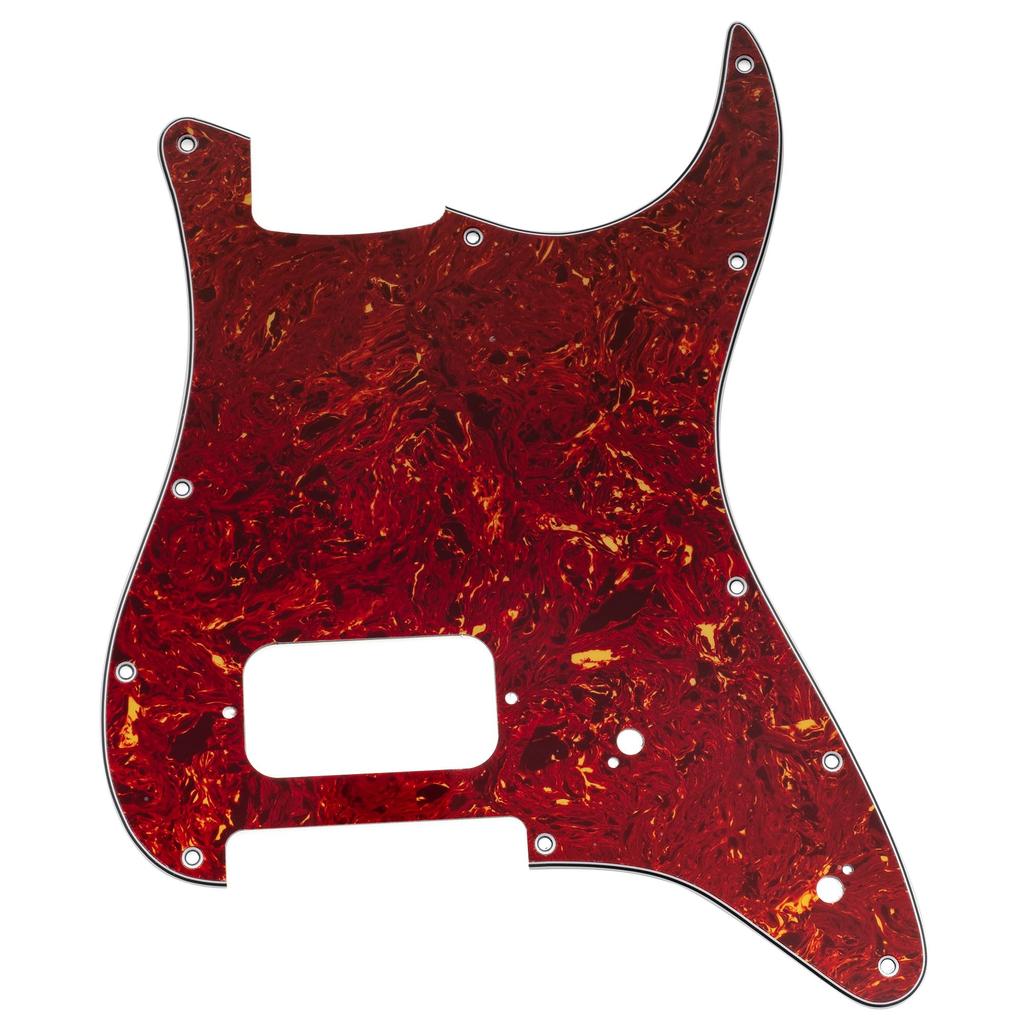 Musiclily Pro ST HT H Pickguard for Squier Sonic Strat Electric Brown Tortoiseshell 11-Hole Guitars, 4-Ply
