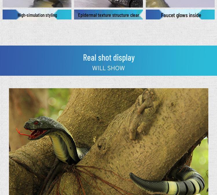 Realistic Remote Control Rattlesnake Toy: King Cobra Experience