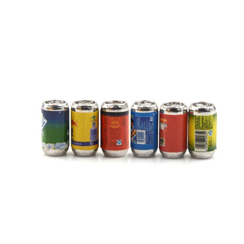 112 1/3/4/5/6Pcs Scale Miniature Dollhouse Mini Beer Cans Wink Drinks Play Food For Blyth S Doll Miniture Drink Toys