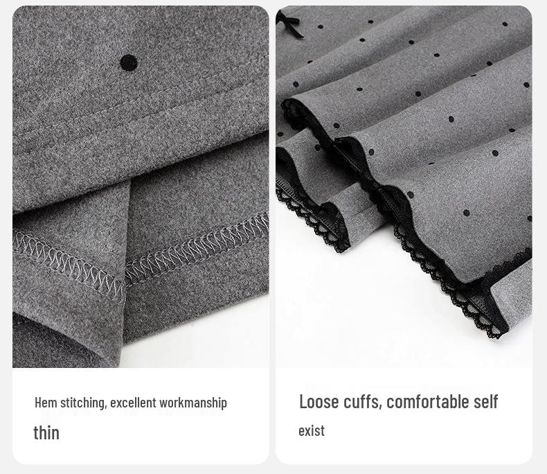 Winter Velvet Women's Pajama Set: Long Sleeve, Turn-Down Collar, Thickened for Home or Casual Outings.