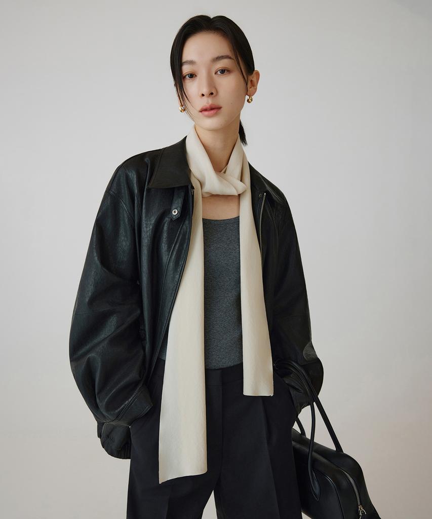 SIYAZU Siac3112 Airy Long Scarf_Light Beige