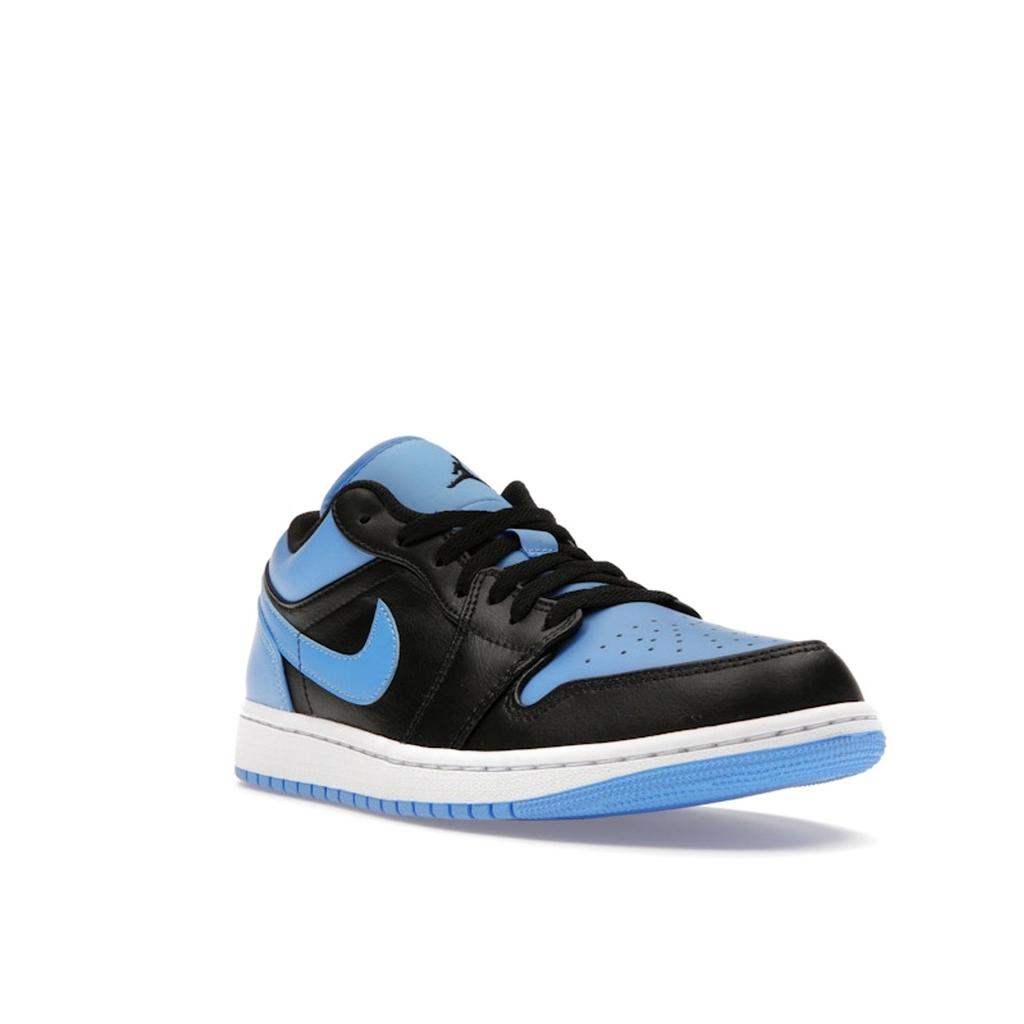 Air Jordan 1 Low University Blue Men Sneakers Black White 553558-041