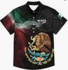 Summer Men's Beach Shirt Printed Hawaiian Short Sleeve Flower Shirt Boys