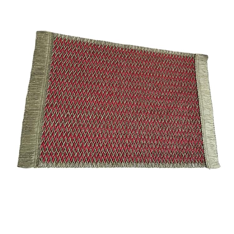 Decorative And Functional Paper Rope Woven Striped Coaster With Heat Insulation For Enhancing Dining Experiences