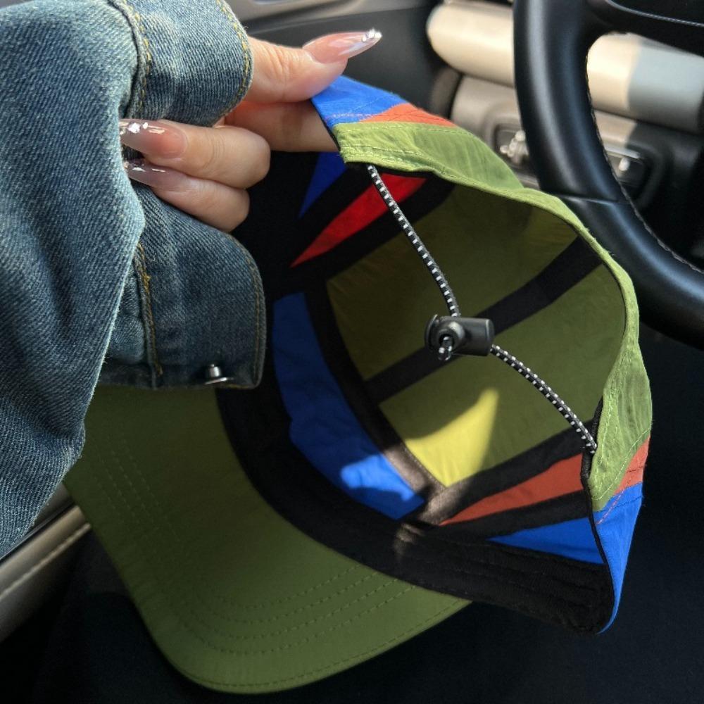 Korean Style Baseball Cap With Embroidered Letters Quick Dry Fabric For Men Women Outdoor Sports Running Cycling Casual Wear