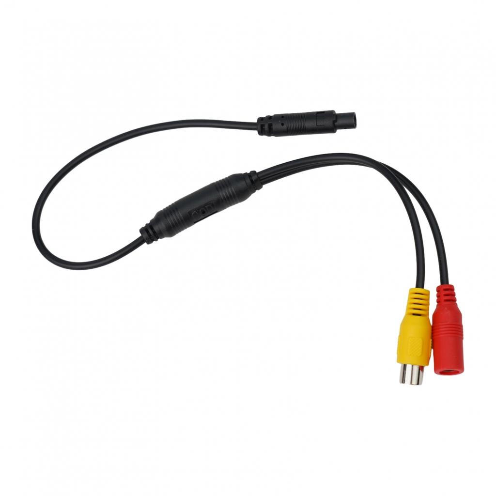Car CVBS Male To 4 PIN Female Conversion Cable For Rear View Mirror DVR