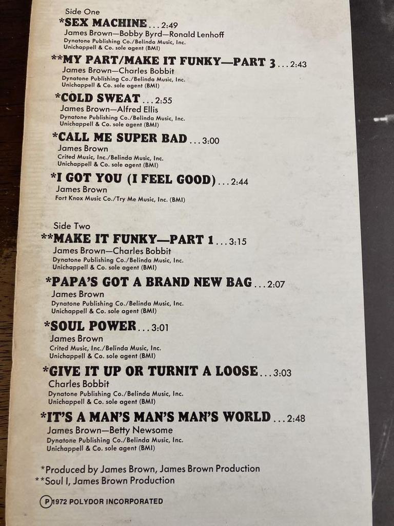 [USED] James Brown/JAMES BROWN soul/funk definitive best 2 albums