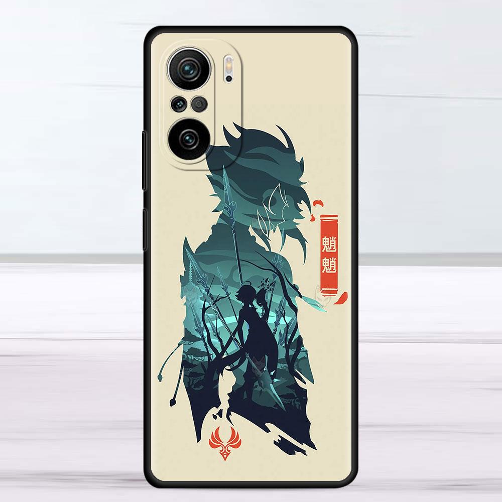 Roztomilé pouzdro Anime Genshin Impact pro Xiaomi Redmi Note 11 10 9S 9 K40 Pro 7 8 9A 9C 8T 9T 10C 10Pro silikonové pouzdro na telefon