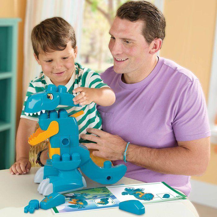 Jeu de construction - MEGA BLOKS - Dino JMK85 - 3 en 1 - 22 pièces - Transformable