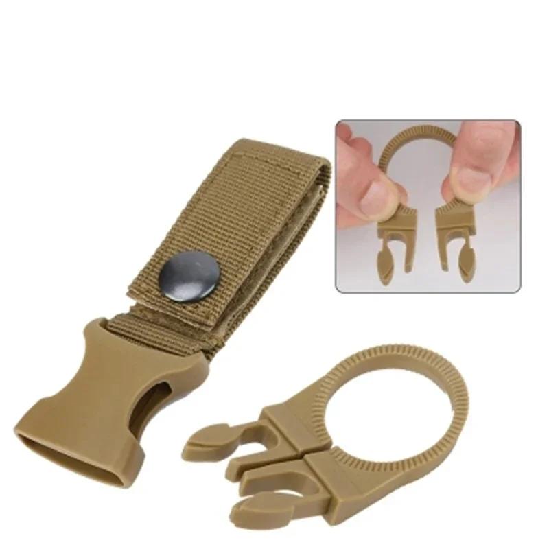Outdoor Waterbottle buckle hook Nylon Webbing Buckle Hook Climb Carabiner Belt Backpack Hanger Camp Water Bottle Holder Clip