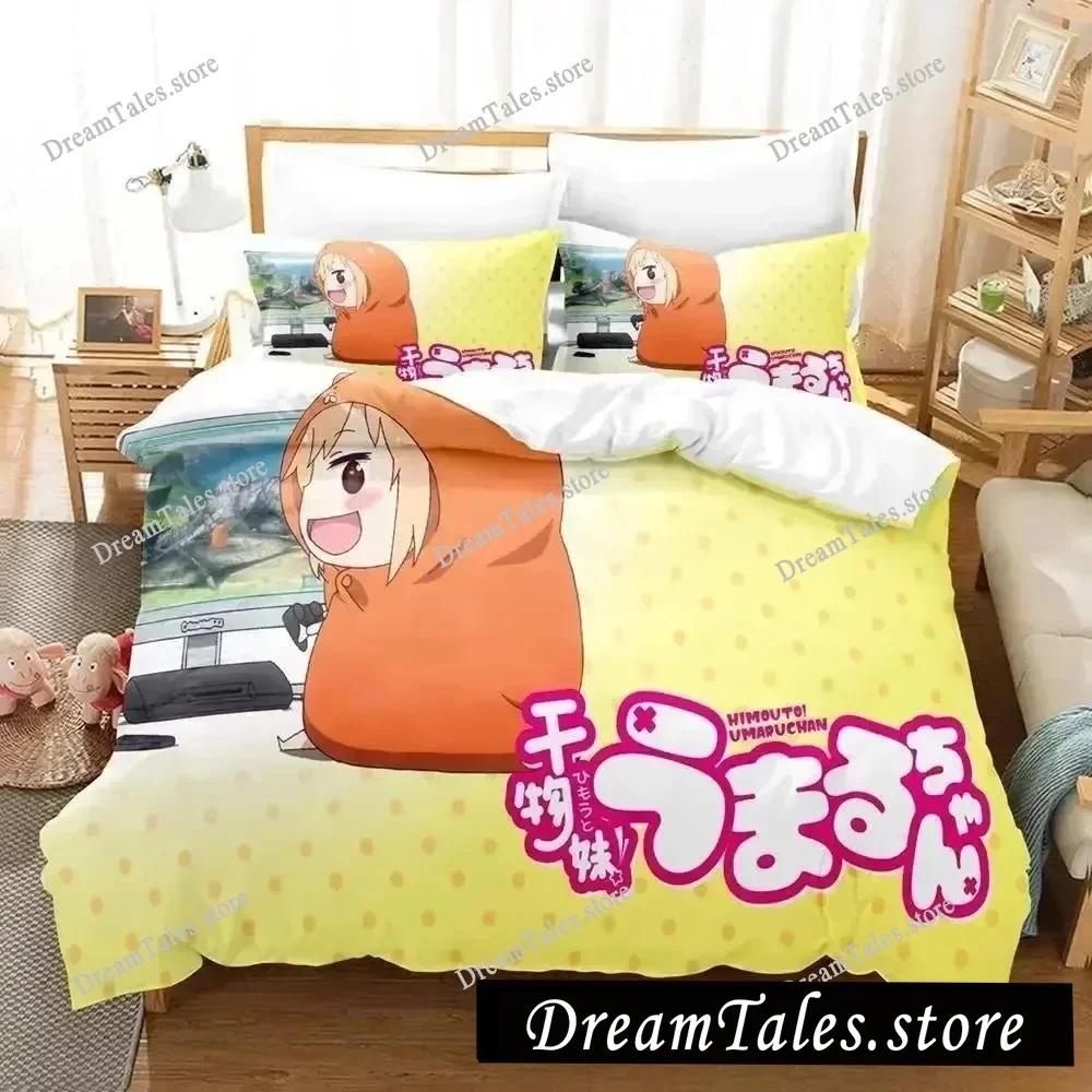 3D Printed Anime Himouto! Umaru-chan Bedding Set Duvet Cover Bedroom Comforter Single Twin King _Size Quilt Cover Home Textiles9