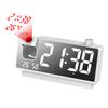 New Radio Projection Alarm Clock, Time and Temperature Dual Projection Clock, LED Large Screen Electronic Alarm Clock