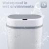 Coș de gunoi de baie cu senzor de mișcare, gunoi automat fără atingere cu capac, coș de gunoi mic impermeabil pentru birou, dormitor, sufragerie