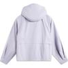 Li Ning Sports Trend Series Comfortable Casual Versatile Hooded Jacket Women Jacket Sea-Salt-Purple AFDUA84-4