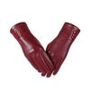 Women's Winter PU Leather Touchscreen Gloves – Fashionable, Windproof & Warm for Outdoor Cycling