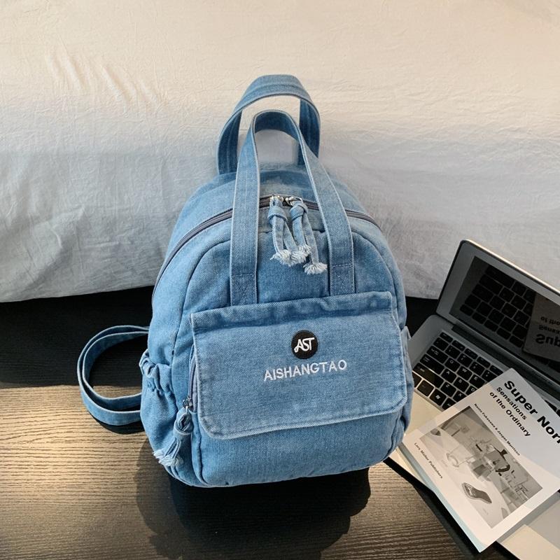 Zaino in Denim Multifunzionale da Donna