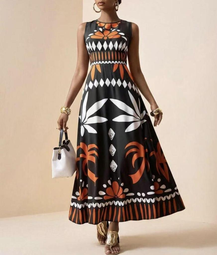 2026 European & American Women's Bohemian Sleeveless Summer Long Dress