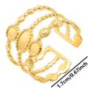 6pcs/lot Gold Plated Stainless Steel Base Rings Settings DIY Blank Knuckle Rings for Women Jewelry Charms Never Fade Wholesale