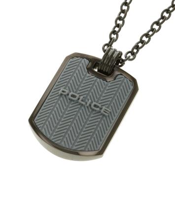 Collier Police ONSET en Acier Inoxydable 26400PSU04 avec boîte exclusive et sac en papier