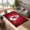 Tappeto in Velluto di Cristallo Kansas City Chiefs Morbido Anti?Tappetino Antiscivolo Comodo per Casa Soggiorno Camera da Letto Tappeto Decorativo