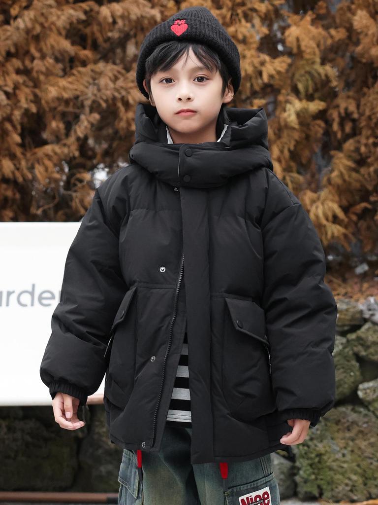Children's 2025 Winter Down Jacket for Boys and Girls - Thick, 90% Down, Available in Small, Medium, and Large.