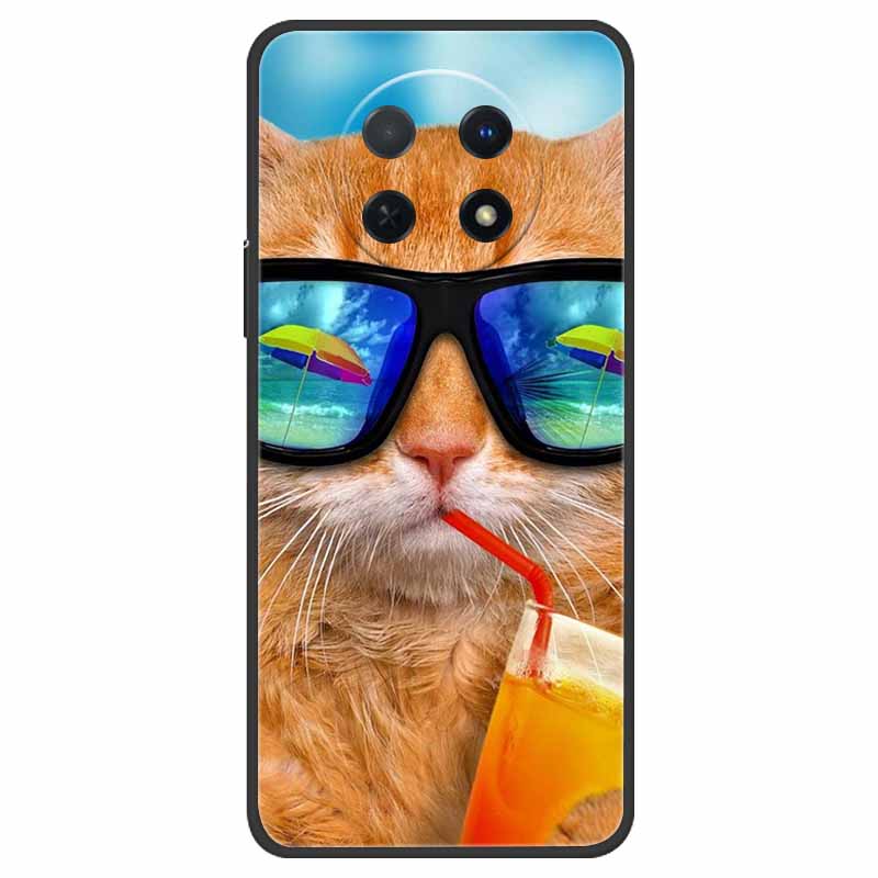 Für Huawei nova Y91 Hülle Weiches TPU Silikon Niedliche Katzen Abdeckung für Huawei Nova Y 91 STG-LX1 Handyhüllen NovaY91 Coole Fundas Coques