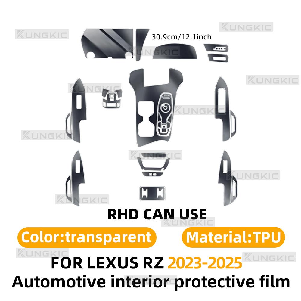 

For Lexus RZ 2024 2025 Car GPS Navigation LCD TPU Screen Protector Anti-Scratch Film Fitting PPF Protective Sticker right side steering