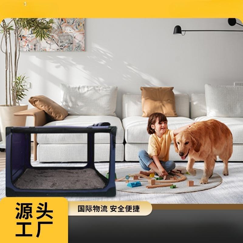 Household pet dog cage Outdoor large-capacity portable folding pet box Portable car pet cage