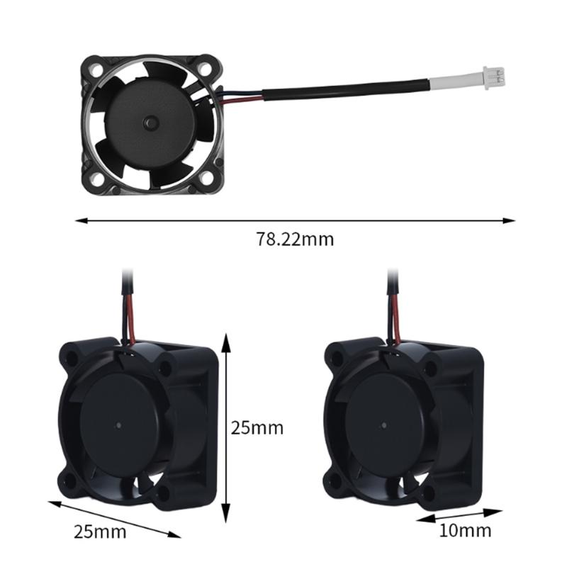 

Для CR-10 SE / Ender 3 V3 SE 2510 Осевой Охлаждающий Вентилятор DC 24V Турбо Вентилятор Аксессуары для 3D-принтеров Гидродинамический Подшипник Охлаждающий Вентилятор