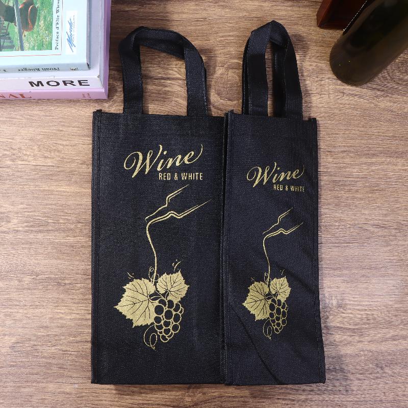 1 szt. Jednogałęziowe/Dwugałęziowe Włókninowe Torby Prezentowe do Pakowania Czerwonego Wina, Materiałowa Torba na Zakupy do Przechowywania, Wielokrotnego Użytku, na Imprezę