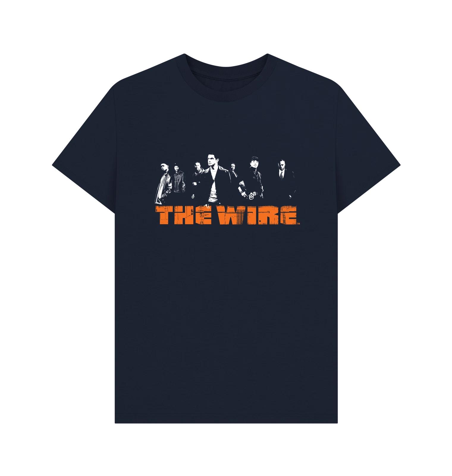 PREMIUM OFFICIAL The Wire The Wire Logo Navy T-Shirt 2XL