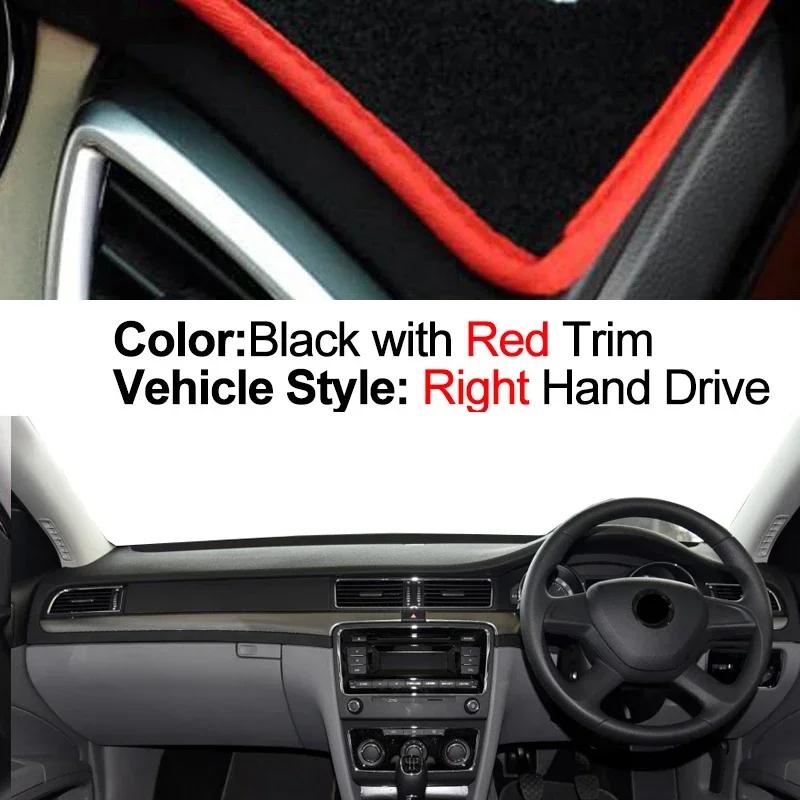 Car Dashboard Cover Non Slip Pad For Skoda Superb 2 B6 3T 2009 - 2015 Dash Mat Sun Shade Pad Anti-UV Cushion 2014 2013 2012 2011