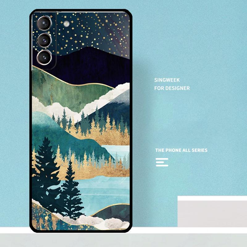 Star Lake Mountains Case For Samsung Galaxy S25 Ultra S20 S21 S22 S23 S24 Plus S9 S10 S24 FE S25 FE Phone Cover