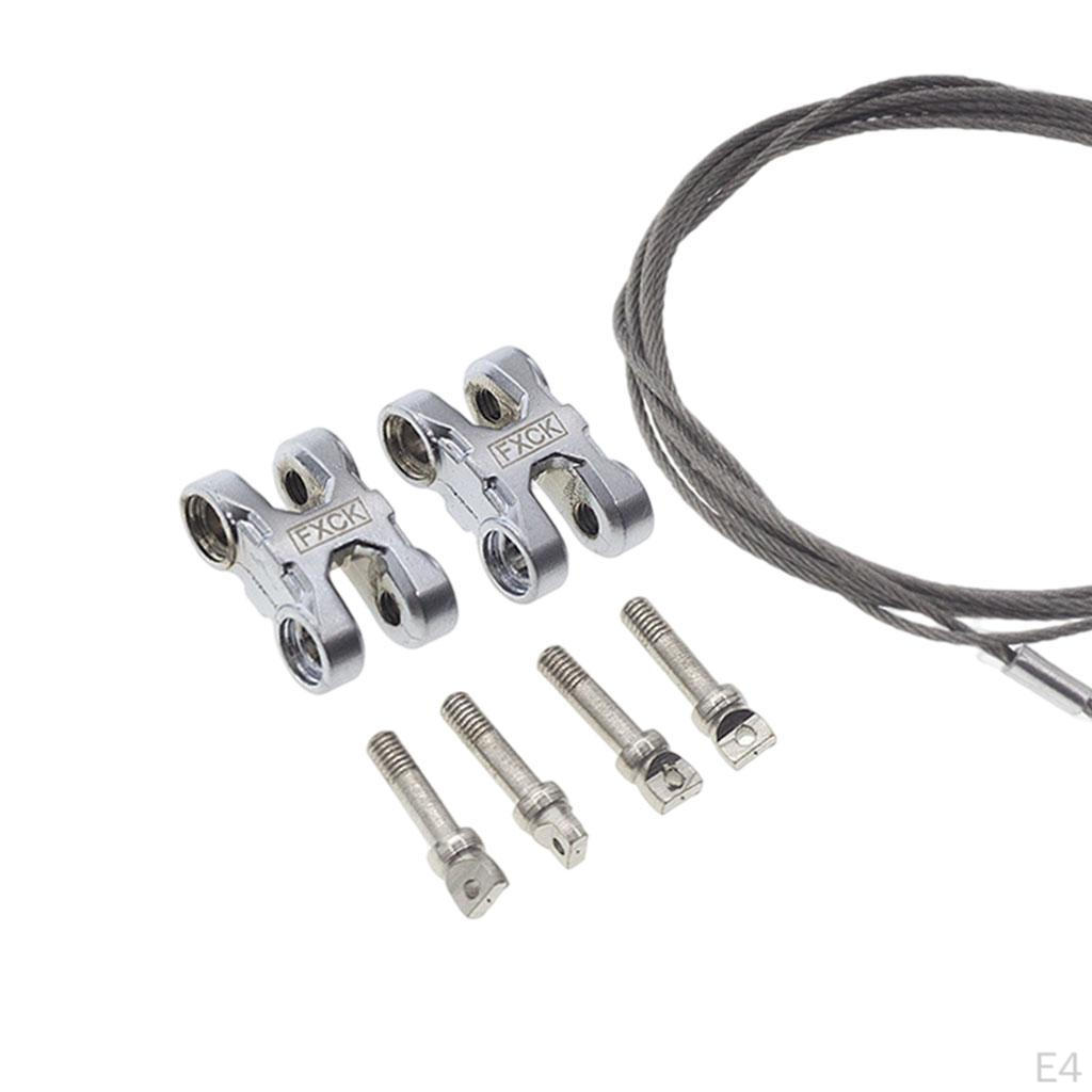 Simulation Trailer Hook Chain Tow Set Metal :10 RC Car Upgrade Part