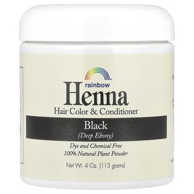 Henna, Hair Color & Conditioner, Black, 4 Oz (113 G)