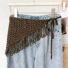 Breathable Hollow Knit Triangled Scarf For Layering Lightweight Multipurpose Shawl For Women Men And Kids