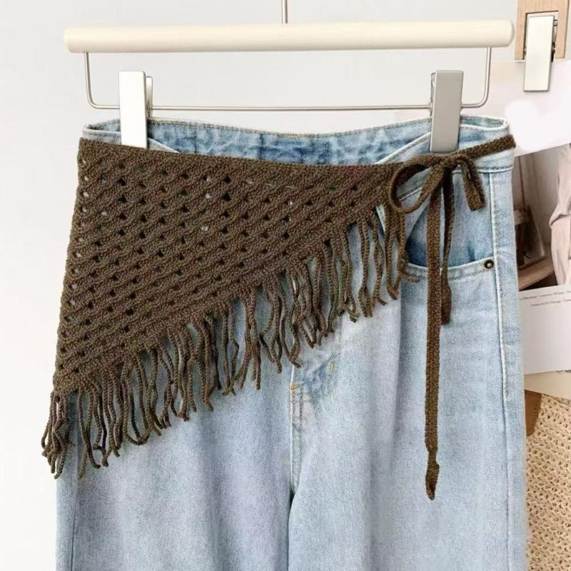 Breathable Hollow Knit Triangled Scarf For Layering Lightweight Multipurpose Shawl For Women Men And Kids