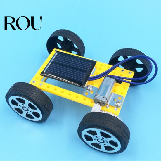 Educational Solar Power Toy Kid-safe Teamwork Ability Plastic Solarpowered Projects Kit for Family