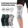 Kniebandage mit Silikon-Patellaplatte Damen Herren Sommer Meniskusriss Verletzung Erholung Gelenkschmerzen Laufen Sport Kniebandage Kompressionshülse