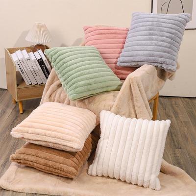Modern Minimalist Plush Pillowcase 45x45/50x50 for Leisure and Entertainment