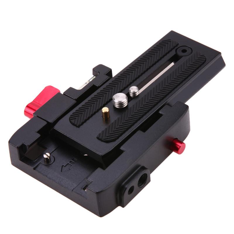 for Manfrotto 501HDV Professional Aluminum Alloy Quick Shoe Plate Adapter with 1/4 3/8 Inches Screw  Camera Tripod Monopod