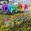 Multifunctional PVC Rotating Hot Air Balloon Wind Spinner for Outdoor Gardens Patios Balcony Weather Proof Ornaments